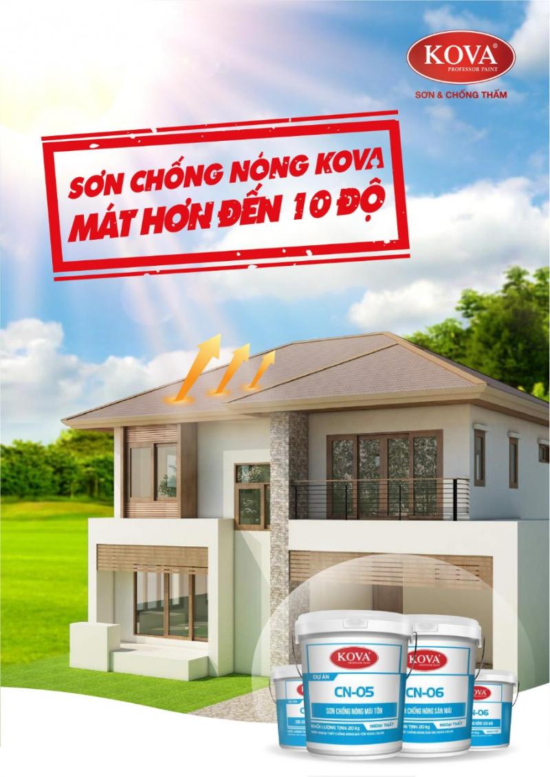 Sơn ngoại thất chống nóng mái tôn KOVA CN-05